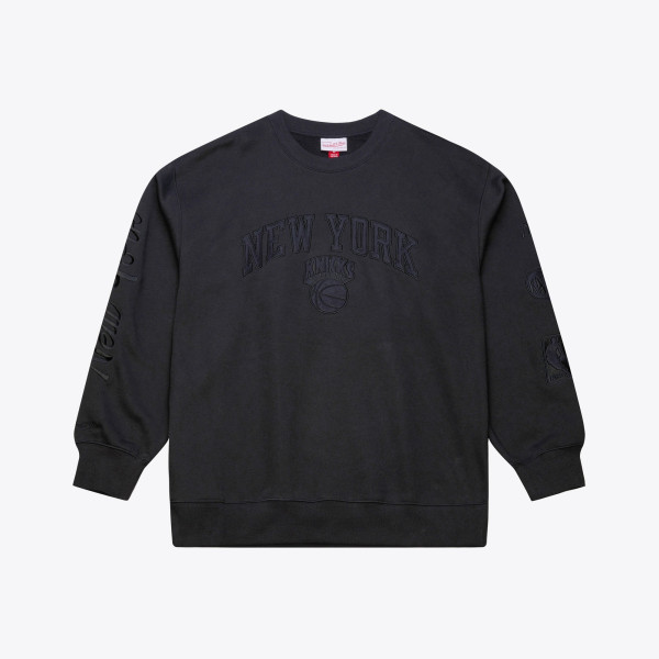 Свитшот New York Knicks Mitchell & Ness Black Phantom Fleece