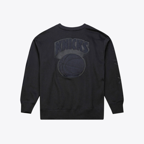 Свитшот New York Knicks Mitchell & Ness Black Phantom Fleece
