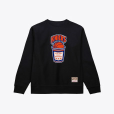 Свитшот New York Knicks Mitchell & Ness Black Hardwood Classics Coffee