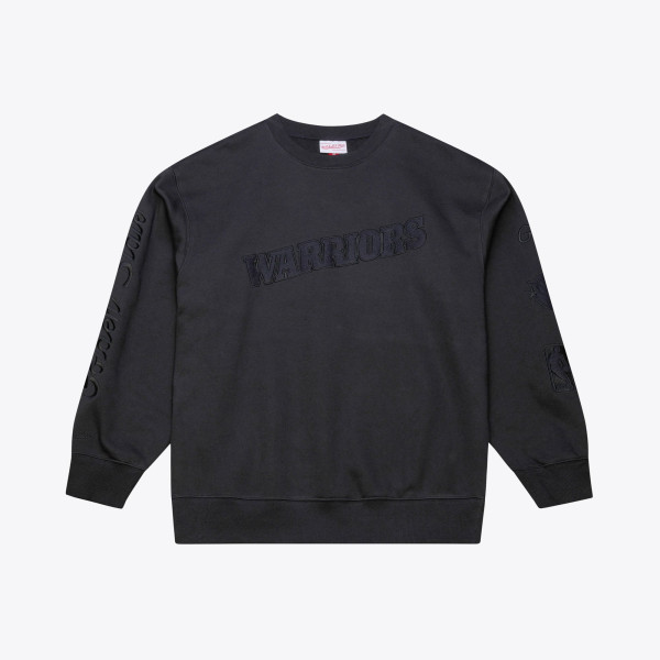 Свитшот Golden State Warriors Mitchell & Ness Black Phantom Fleece