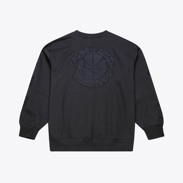 Свитшот Golden State Warriors Mitchell & Ness Black Phantom Fleece