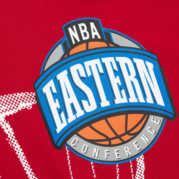 Футболка Philadelphia 76ers Mitchell & Ness Red Hardwood Classics Logo Blast