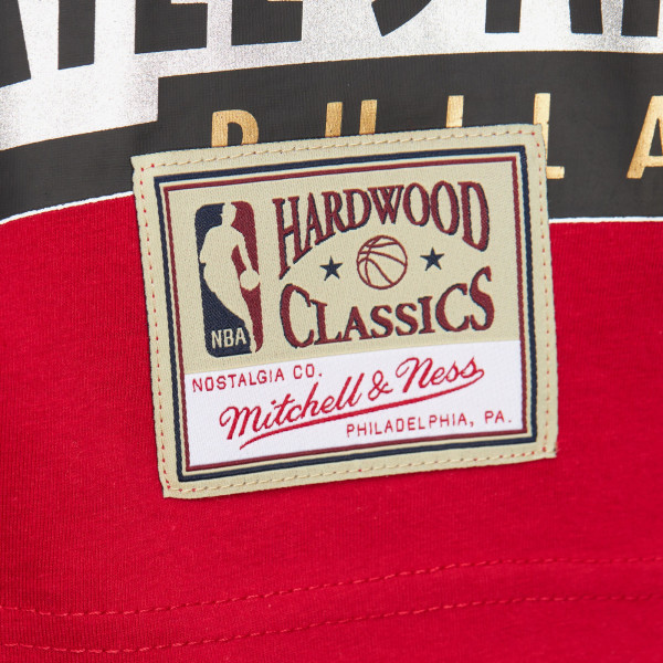 Футболка Philadelphia 76ers Mitchell & Ness Red Hardwood Classics Logo Blast