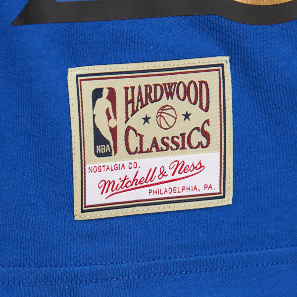 Футболка Golden State Warriors Mitchell & Ness Royal Hardwood Classics Logo Blast