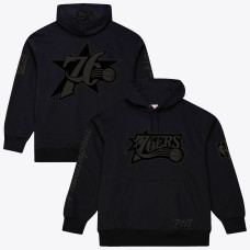 Толстовка Philadelphia 76ers Mitchell & Ness Black Phantom Fleece