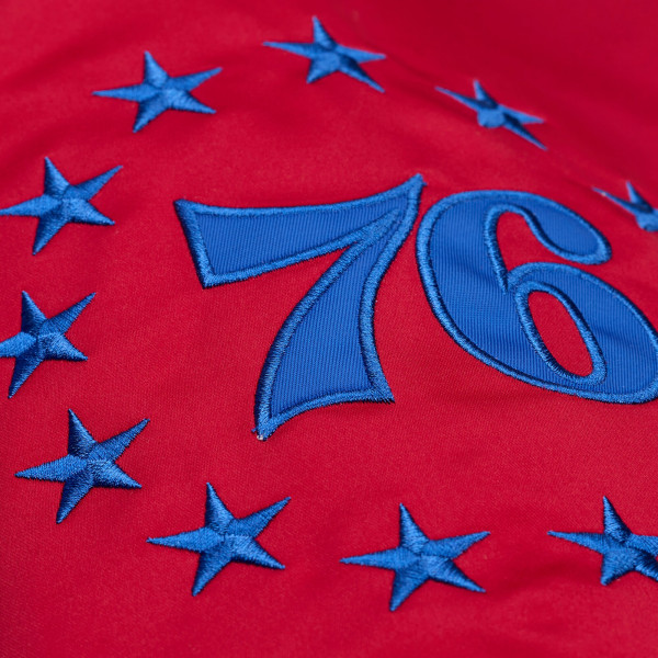 Куртка Philadelphia 76ers Mitchell & Ness Royal Throw It Back Heavyweight Satin Full-Zip