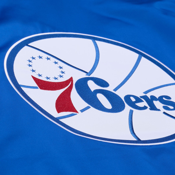 Куртка Philadelphia 76ers Mitchell & Ness Royal Throw It Back Heavyweight Satin Full-Zip