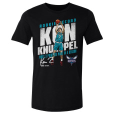 Футболка Charlotte Hornets Kon Knueppel 500 Level Black Rookie Three-Point Record