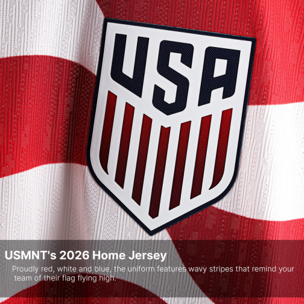 Подростковая USMNT Nike 2026 Home Match Authentic Jersey - White