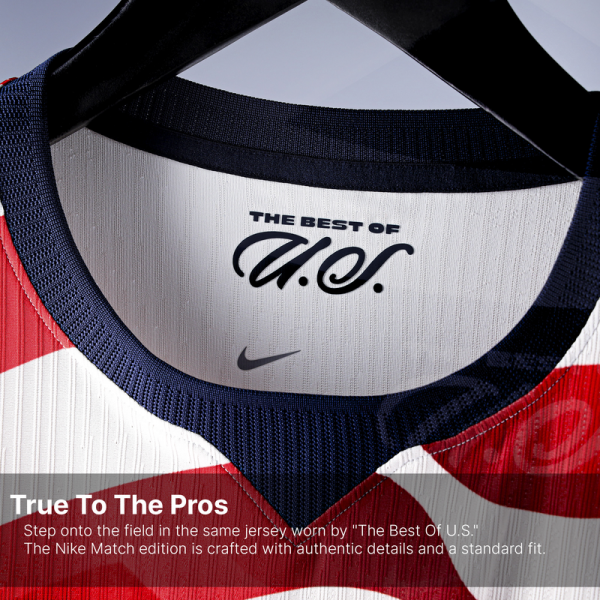 Подростковая USMNT Nike 2026 Home Match Authentic Jersey - White