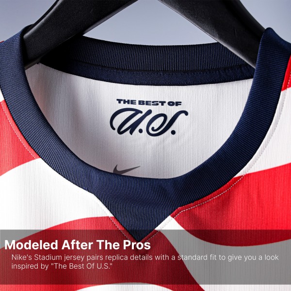 Подростковая USMNT Nike 2026 Home Stadium Replica Jersey - White