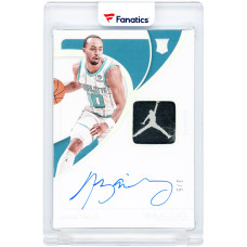 Карточка Amari Bailey Charlotte Hornets Autographed 2023-24 Panini Immaculate Collection Jumpman Dual-Color Logo Relic #127 #3/5