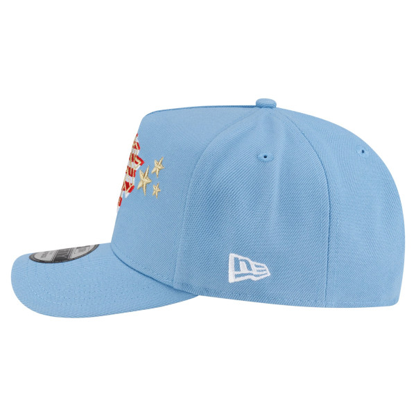Бейсболка New York Knicks New Era Powder Blue America's 250th 9FIFTY A-Frame
