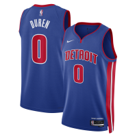 Джерси Unisex Detroit Pistons Jalen Duren Nike Blue Swingman - Icon Edition