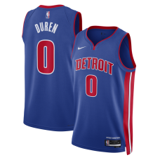 Джерси Unisex Detroit Pistons Jalen Duren Nike Blue Swingman - Icon Edition