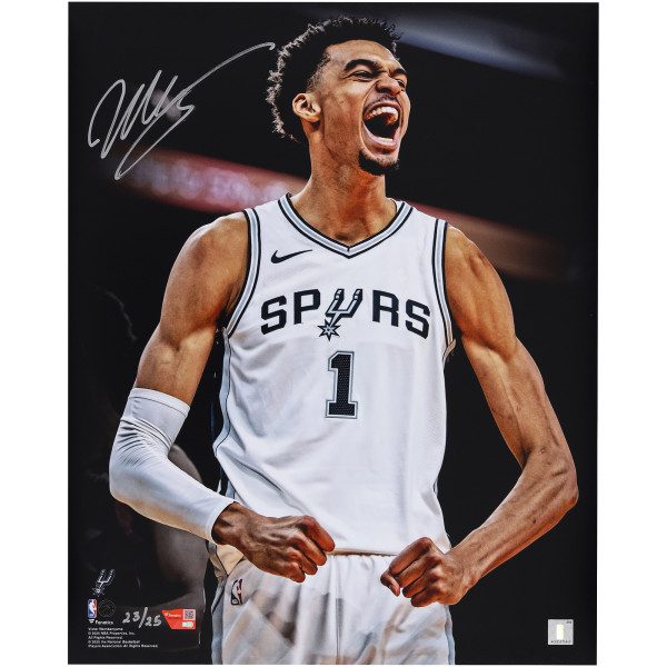 Фото с автографом Victor Wembanyama San Antonio Spurs Fanatics Authentic 16 x 20 Unleashed - Limited Edition of 25
