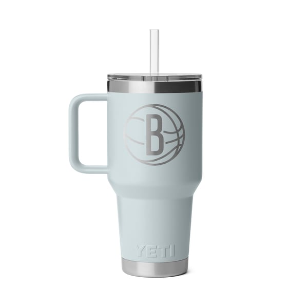 Кружка Brooklyn Nets YETI 35oz. Rambler 2.0 Straw