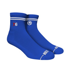 Unisex Philadelphia 76ers Rock Em Socks Casual Stripe Quarter-Length Socks