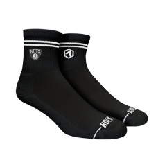 Unisex Brooklyn Nets Rock Em Black Casual Stripe Quarter-Length Socks
