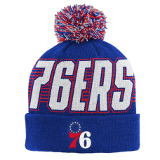 Детская шапка с помпоном Philadelphia 76ers Outerstuff Royal Cuffed