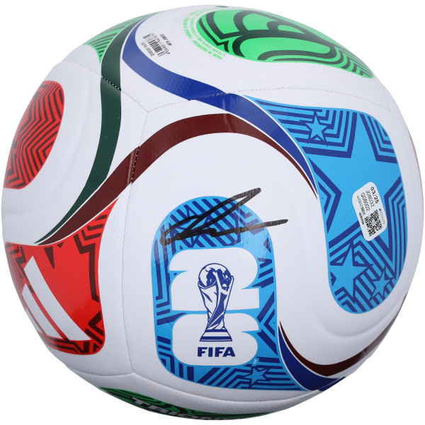 Мяч с автографом Cole Palmer England National Team Fanatics Authentic FIFA World Cup 2026 Trionda adidas