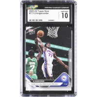 Карточка VJ Edgecombe Philadelphia 76ers 2025-26 Topps Now 34 Points Sets 76ers Rookie Record in NBA Debut #11 CGC Authenticated 10