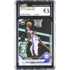 Карточка VJ Edgecombe Philadelphia 76ers 2025-26 Topps Now 34 Points Sets 76ers Rookie Record in NBA Debut #11 CGC Authenticated 9.5