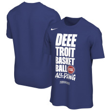 Unisex Detroit Pistons Nike Blue 2026 NBA Playoffs Mantra T-Shirt
