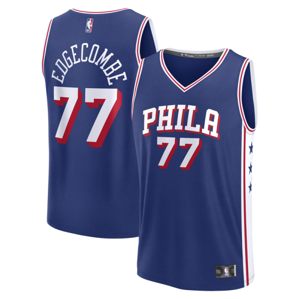 Джерси Philadelphia 76ers VJ Edgecombe Fanatics Royal Fast Break - Icon Edition