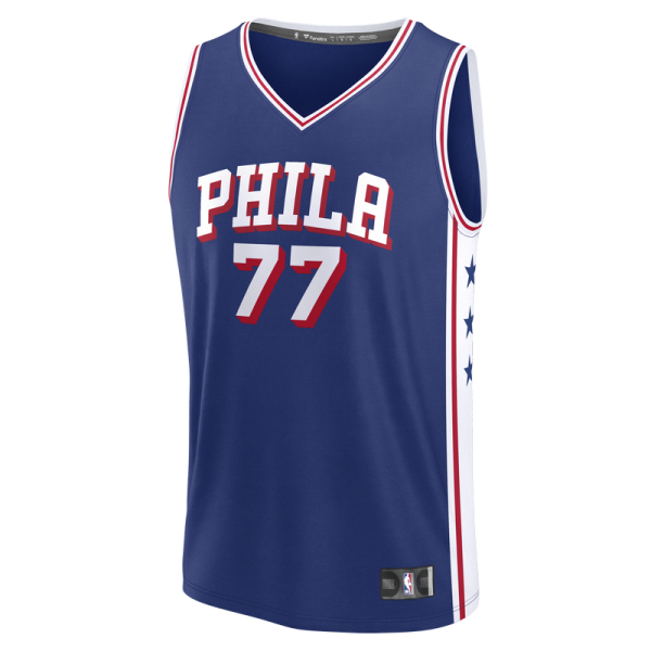 Джерси Philadelphia 76ers VJ Edgecombe Fanatics Royal Fast Break - Icon Edition
