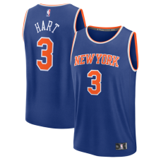 Джерси Josh Hart New York Knicks Fanatics Fast Break - Blue - Icon Edition