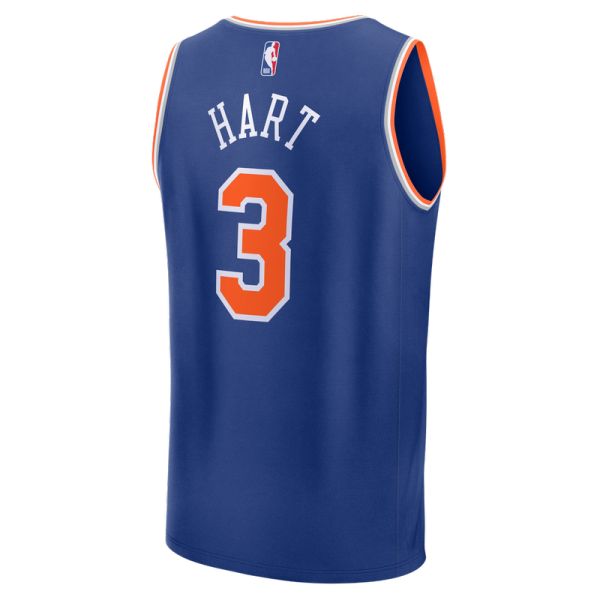 Джерси Josh Hart New York Knicks Fanatics Fast Break - Blue - Icon Edition