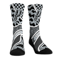 Unisex San Antonio Spurs Rock Em Socks Ball Pattern Crew Socks