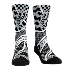 Unisex San Antonio Spurs Rock Em Socks Ball Pattern Crew Socks