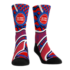 Unisex Detroit Pistons Rock Em Socks Ball Pattern Crew Socks