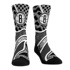 Детская Brooklyn Nets Rock Em Black Ball Pattern Crew Socks