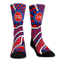 Подростковая Detroit Pistons Rock Em Socks Ball Pattern Crew Socks