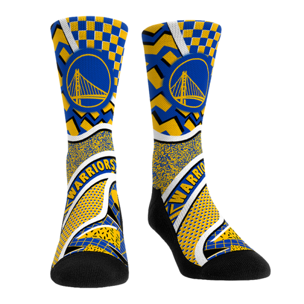 Детская Golden State Warriors Rock Em Yellow Ball Pattern Crew Socks