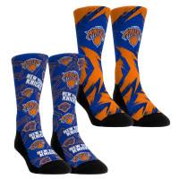 Unisex New York Knicks Rock Em Socks Game Day 2-Pack Crew Socks