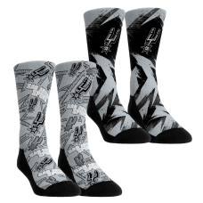 Подростковая San Antonio Spurs Rock Em Socks Game Day 2-Pack Crew Socks