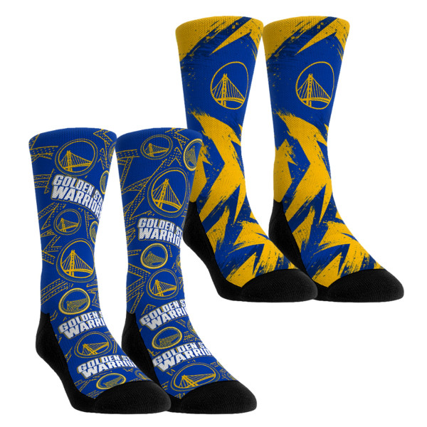 Детская Golden State Warriors Rock Em Yellow Game Day 2-Pack Crew Socks