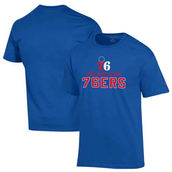 Футболка Philadelphia 76ers Champion Royal Jersey Cotton