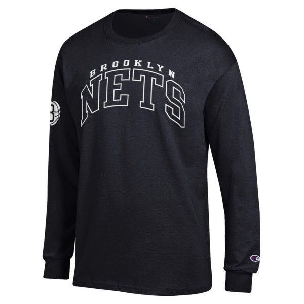 Футболка с длинным рукавом Brooklyn Nets Champion Black Jersey