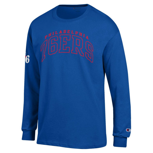 Футболка с длинным рукавом Philadelphia 76ers Champion Royal Jersey