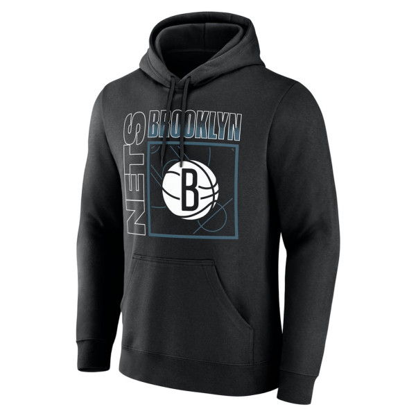 Именная толстовка Brooklyn Nets Black Home Court Pop Name & Number