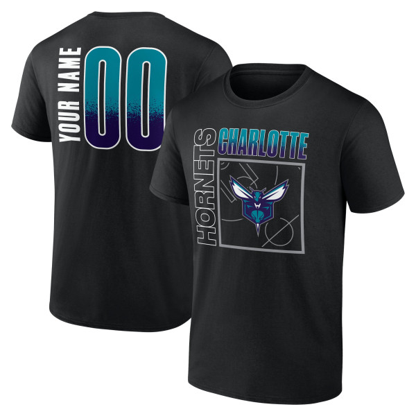 Именная футболка Charlotte Hornets Black Home Court Pop Name & Number