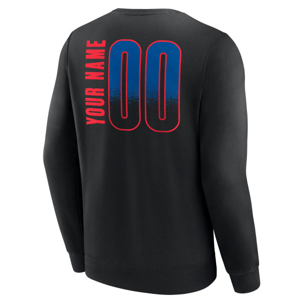 Detroit Pistons Black Home Court Pop Personalized Name & Number Sweatshirt