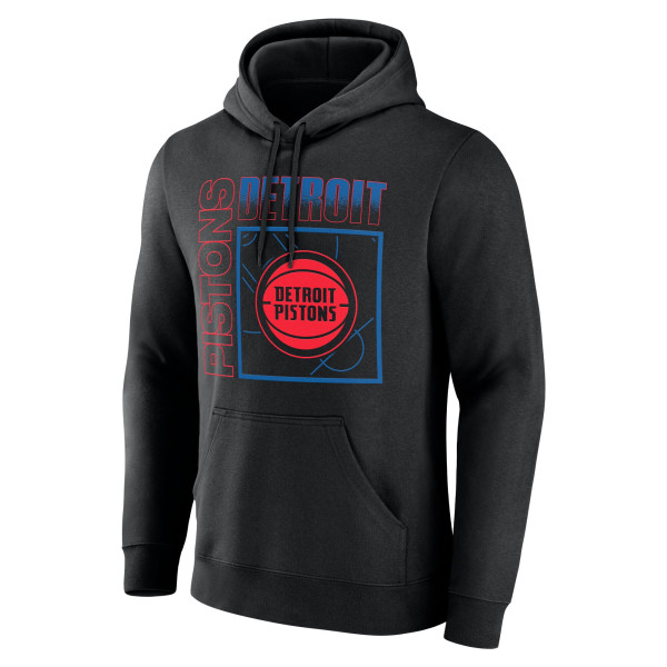 Detroit Pistons Black Home Court Pop Personalized Name & Number Hoodie