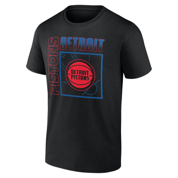 Detroit Pistons Black Home Court Pop Personalized Name & Number T-Shirt
