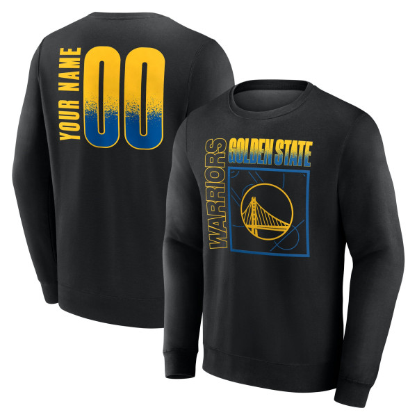 Именная свитшот Golden State Warriors Black Home Court Pop Name & Number